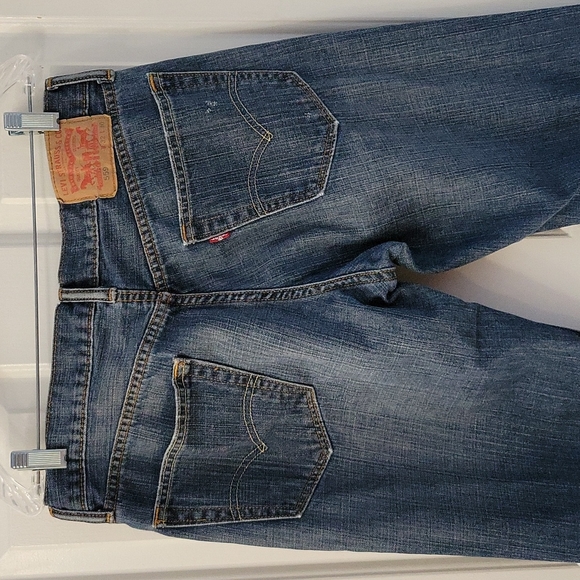 Levi's 559 Medium Wash Distressed Relaxed Fit Jeans 32x30 - Picture 7 of 12